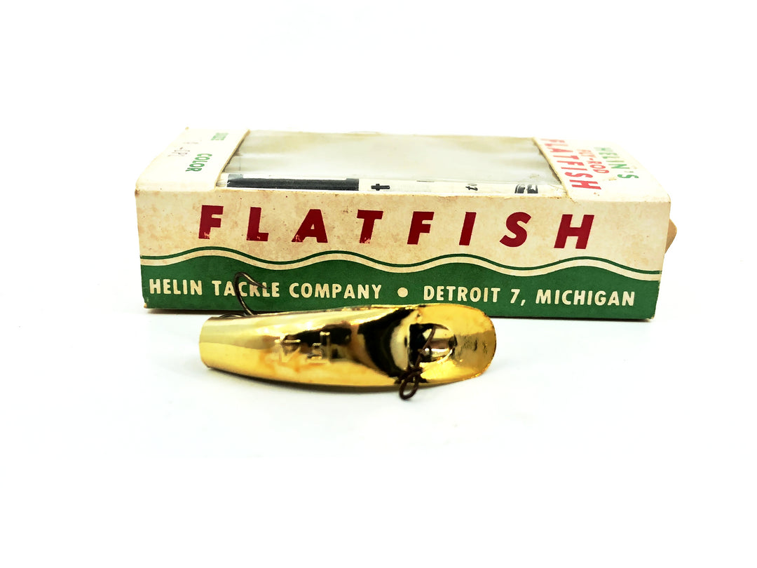 Vintage Helin Flatfish F4, GPL Gold Plated Color with Box