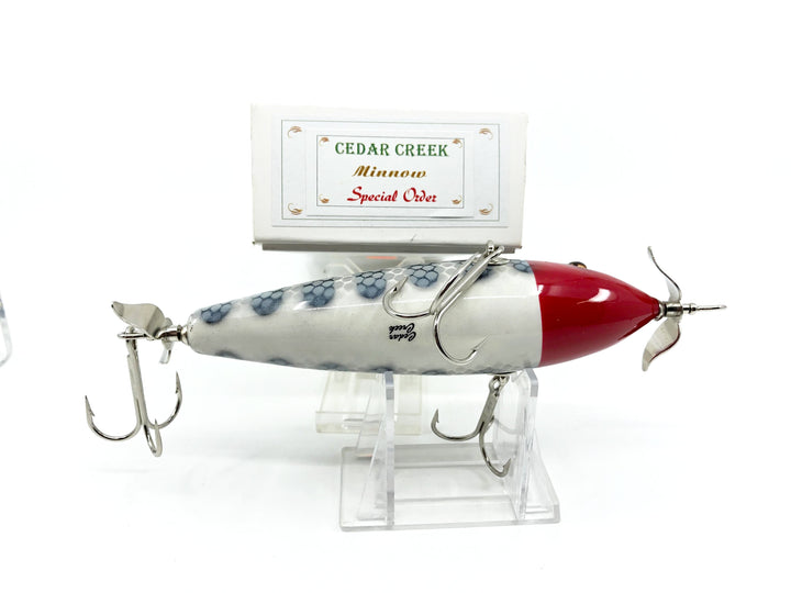 Cedar Creek Musky Minnow Red Head Gray Scale Color 2016 - Special Order