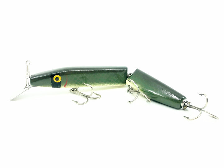 Alzbaits Al Tumas Friendly Al Jointed Musky Lure Jointed, Green Shad Color - Signed