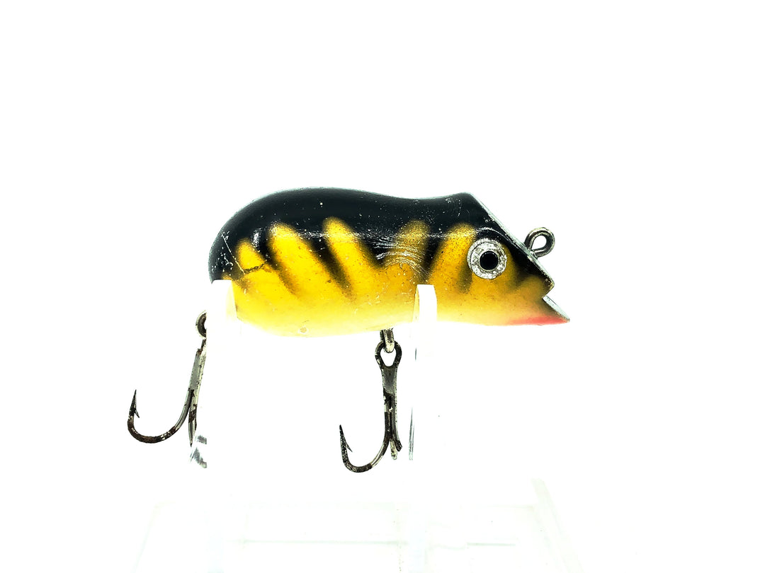 Vintage Swimming Mouse lure, Yellow Tiger Color