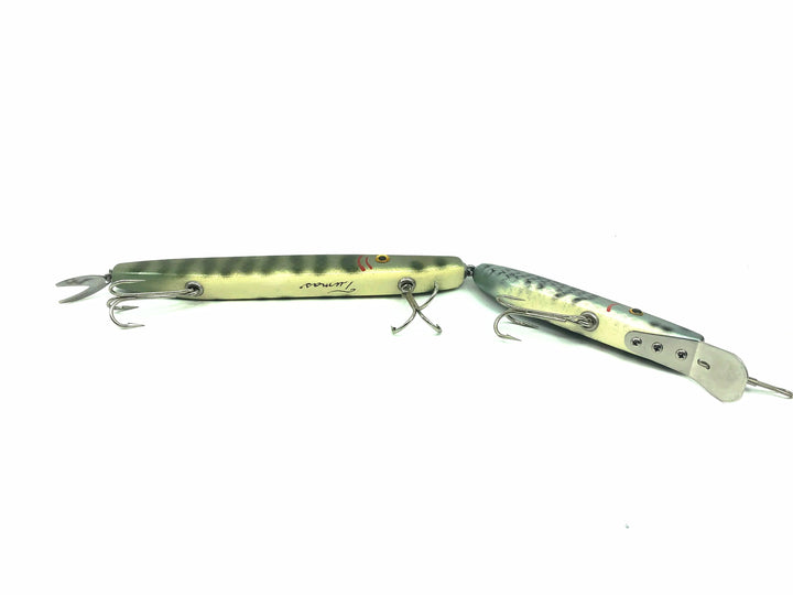 Alzbaits Musky Chaser Jointed Musky Lure Pike and Scale Finish Color SIGNED!