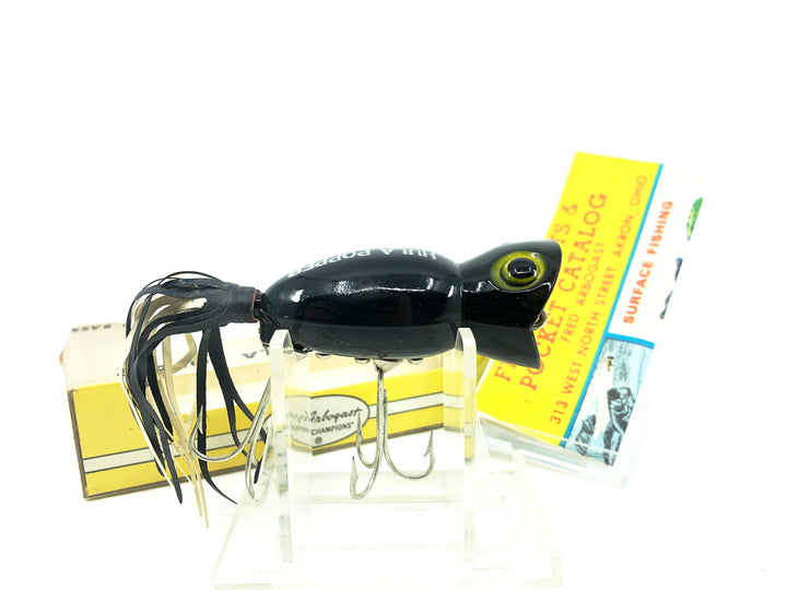 Arbogast Hula Popper 750, B Black Color with Box