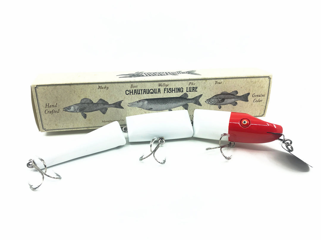 Chautauqua Double Jointed Magnum Pikie Classic Red & White Color