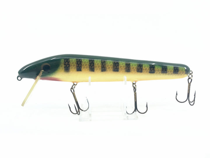 Crane 208 Musky Lure, Perch/White Belly Color