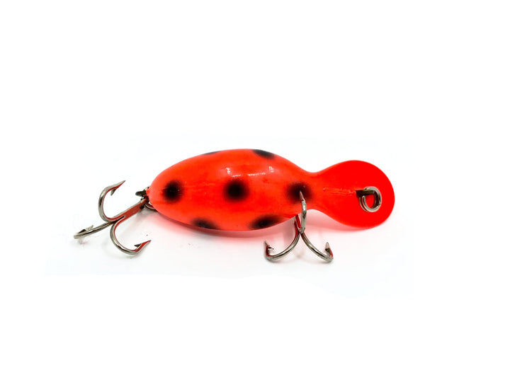 Heddon Tiny Tad, RFB Red Fluorescent/Black Color