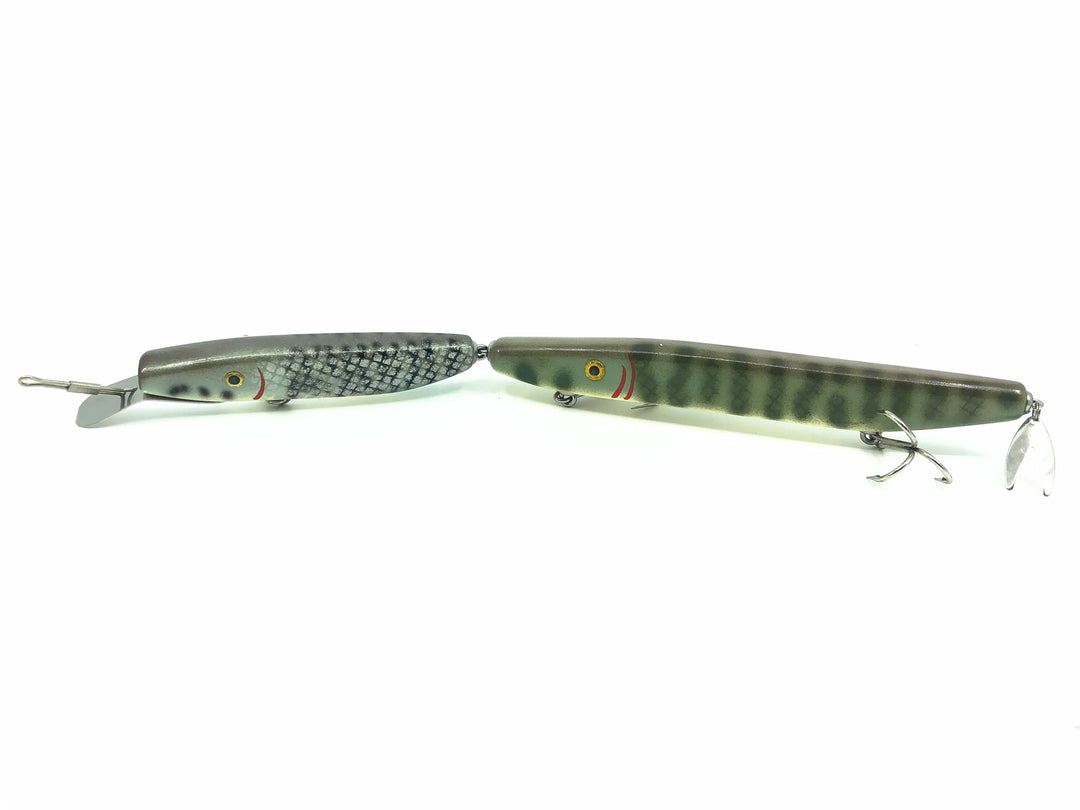 Alzbaits Musky Chaser Jointed Musky Lure Pike and Scale Finish Color SIGNED!