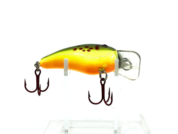 Strike King Bleeding Bait Series 1 Crankbait, #365 Bleeding Chartreuse Rootbeer Color