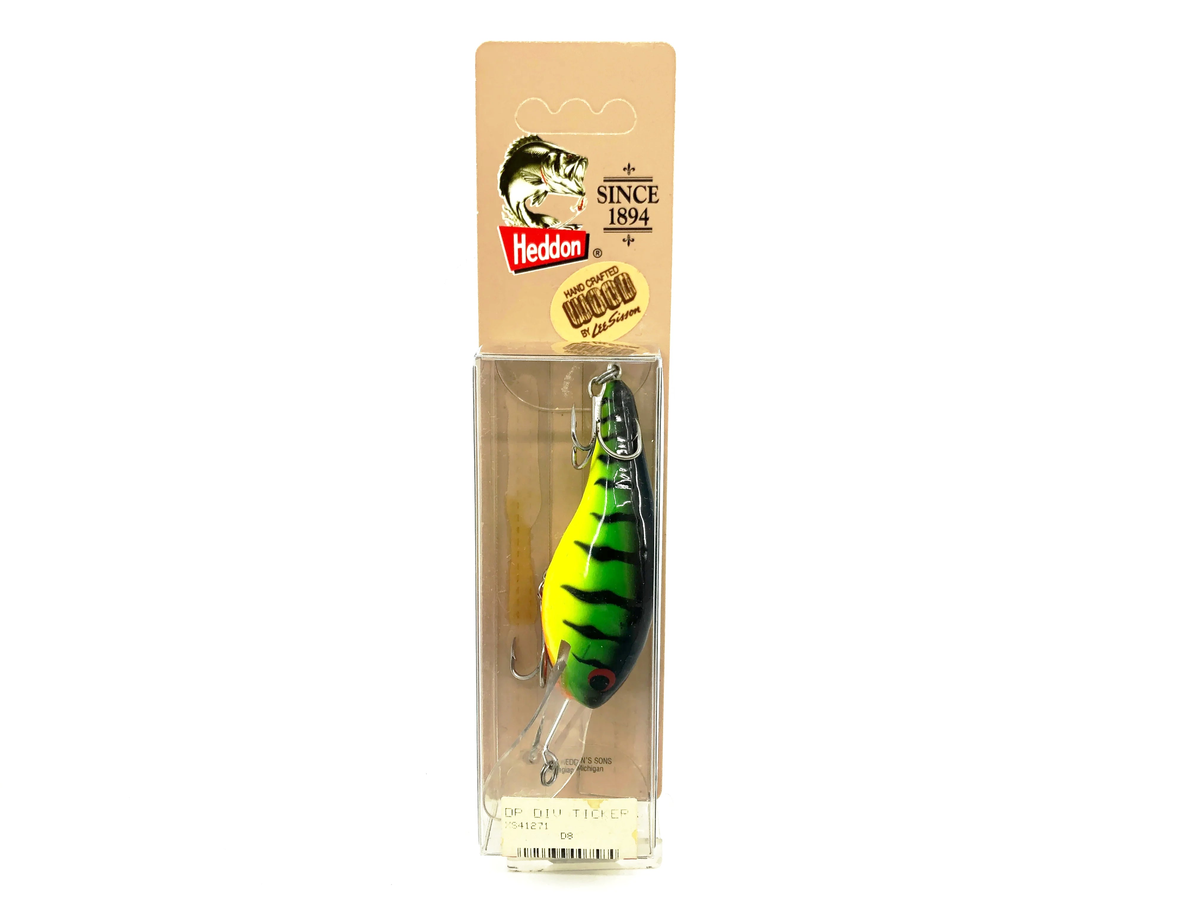 Heddon Lee Sisson Deep Dive Ticker Wood, Firetiger Color New on Card ...