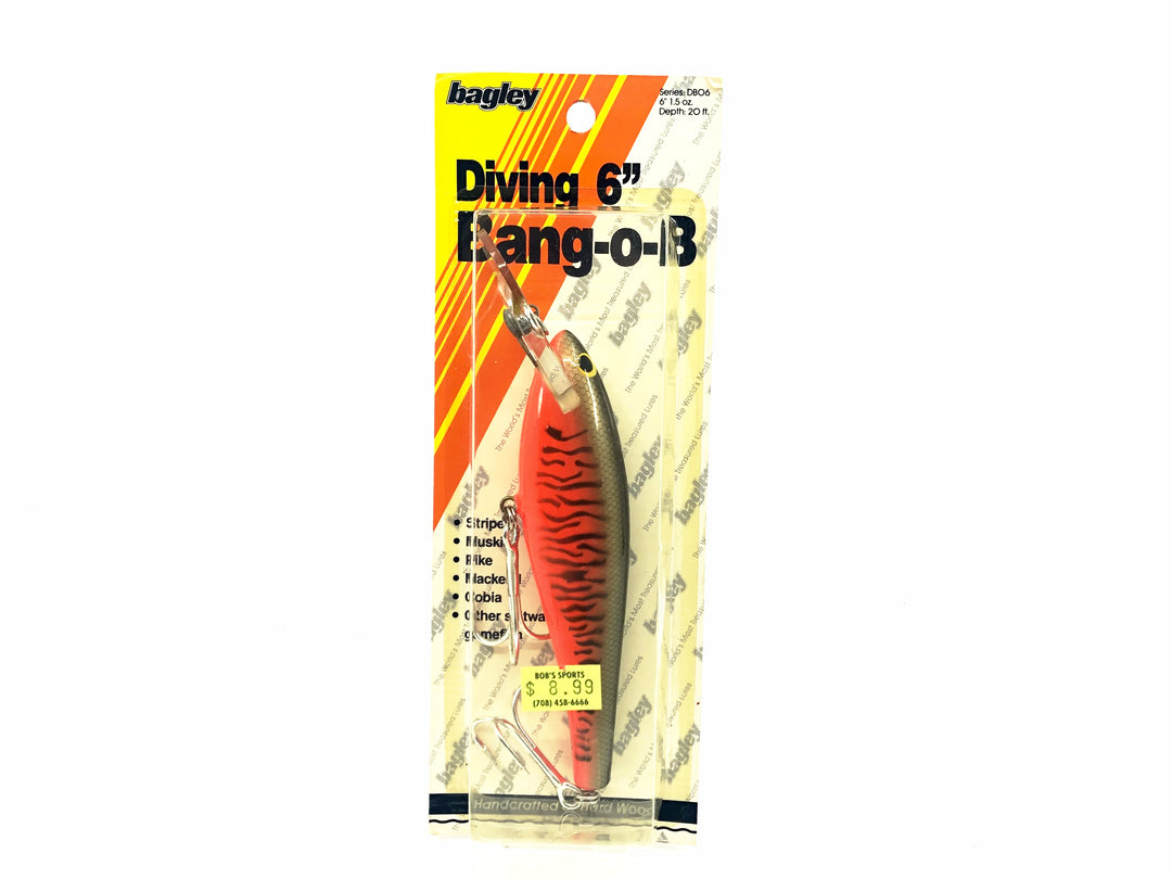 Bagley DB06, LM2 Little Muskie Orange Color, Winter Haven Bait on Card