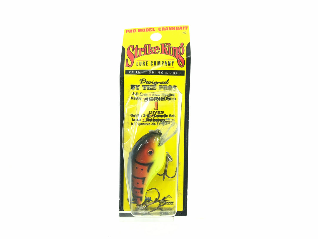 Strike King KVD Squarebill 1 Crankbait, Green Tomato Color New on Card