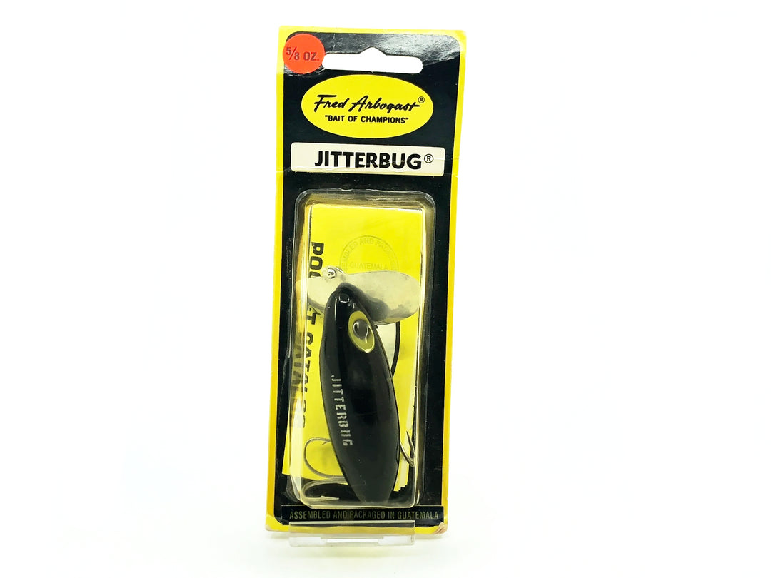 Arbogast Jitterbug 5/8oz, Black Color on Card