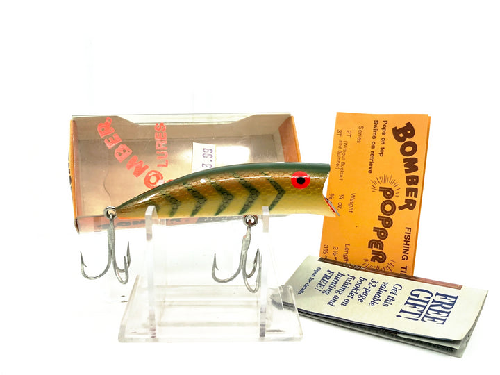 Bomber Popper 3T, 3T07 Yellow Perch Color with Box