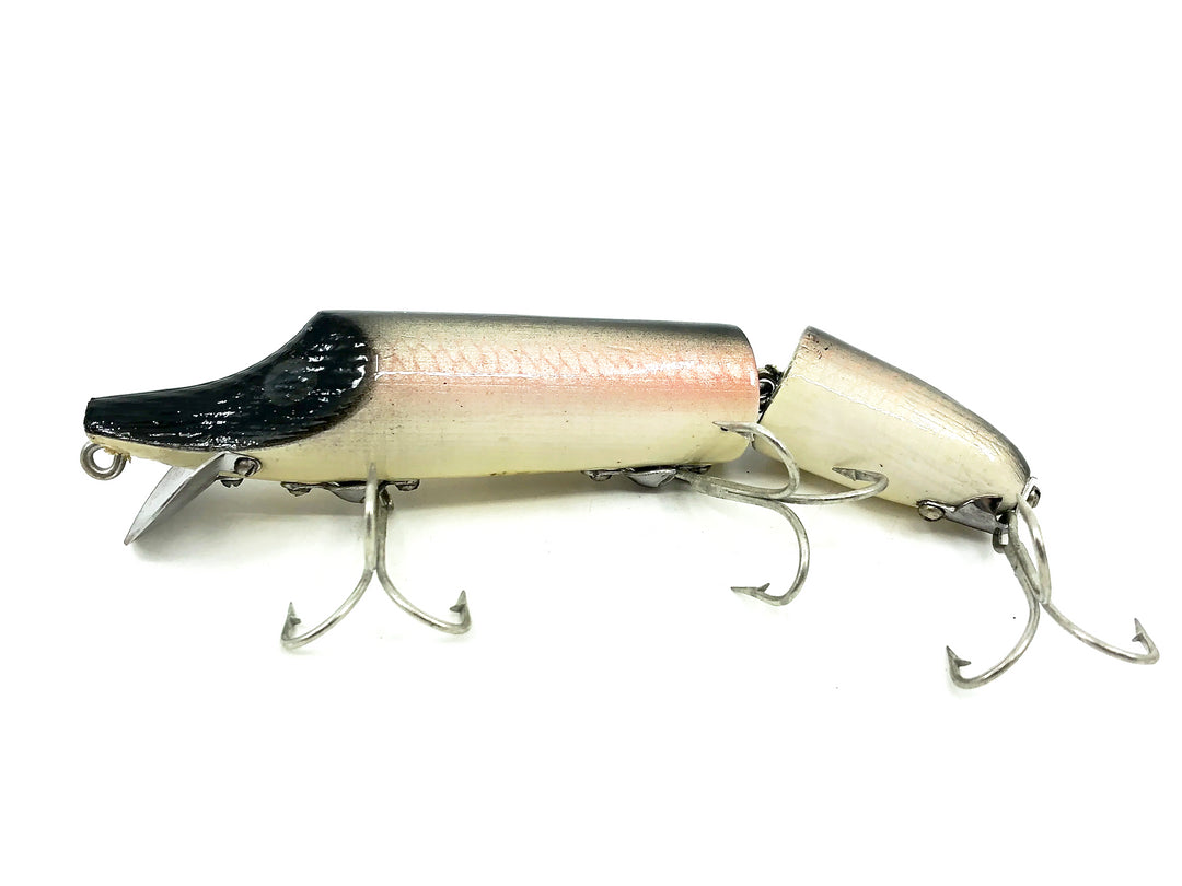 Original Heddon Jointed Wood Vamp 7300, P Shiner Color