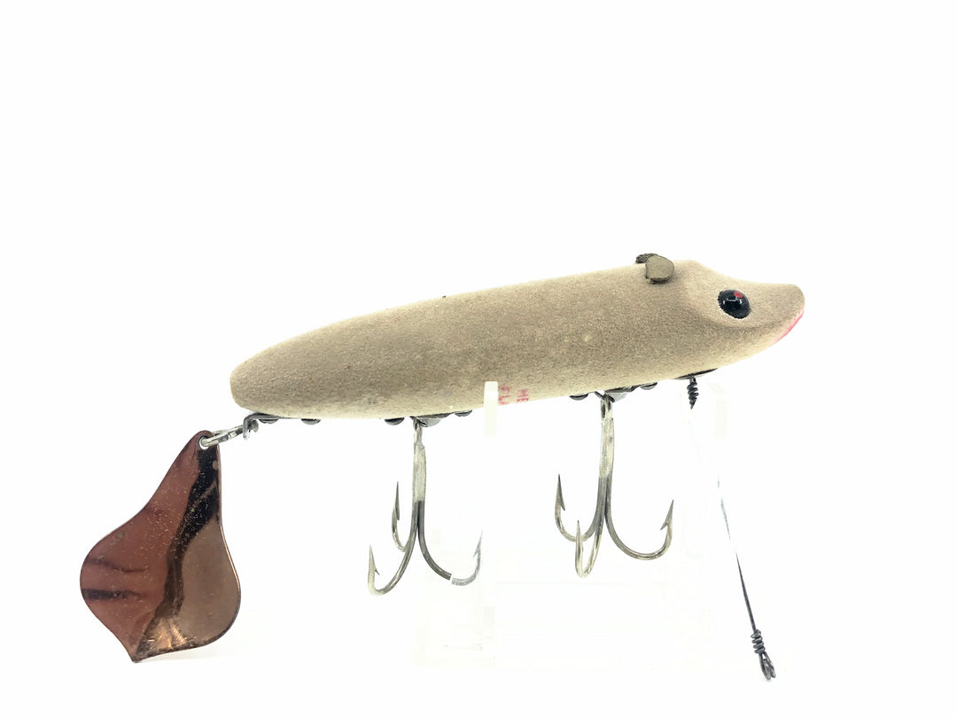 Heddon Flap-Tail Vamp #7000, Flocked GM Grey Mouse Color - Excellent Condition!