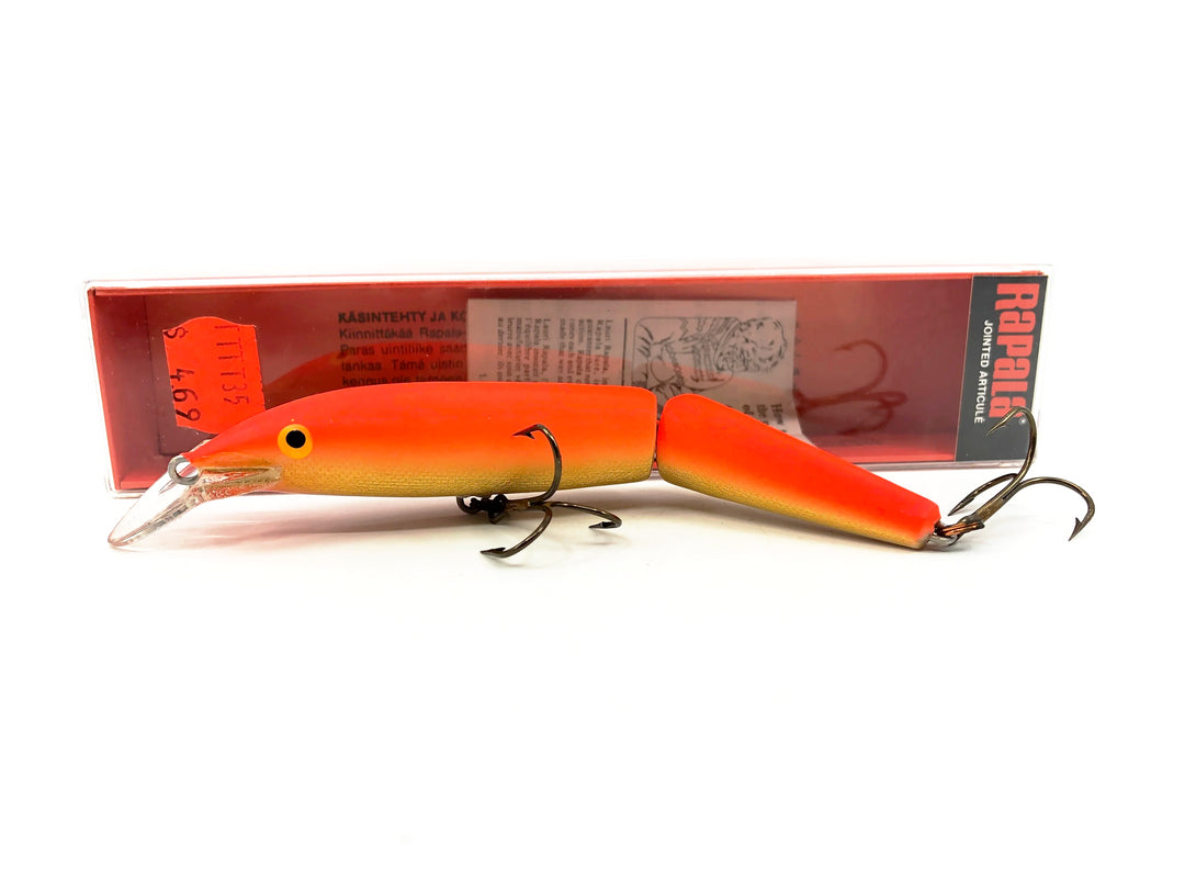 Rapala Jointed Minnow J-13 GFR Gold Fluorescent Red Color with Box