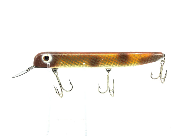 Alzbaits Straight Pikie Musky Lure, Brown Perch Color