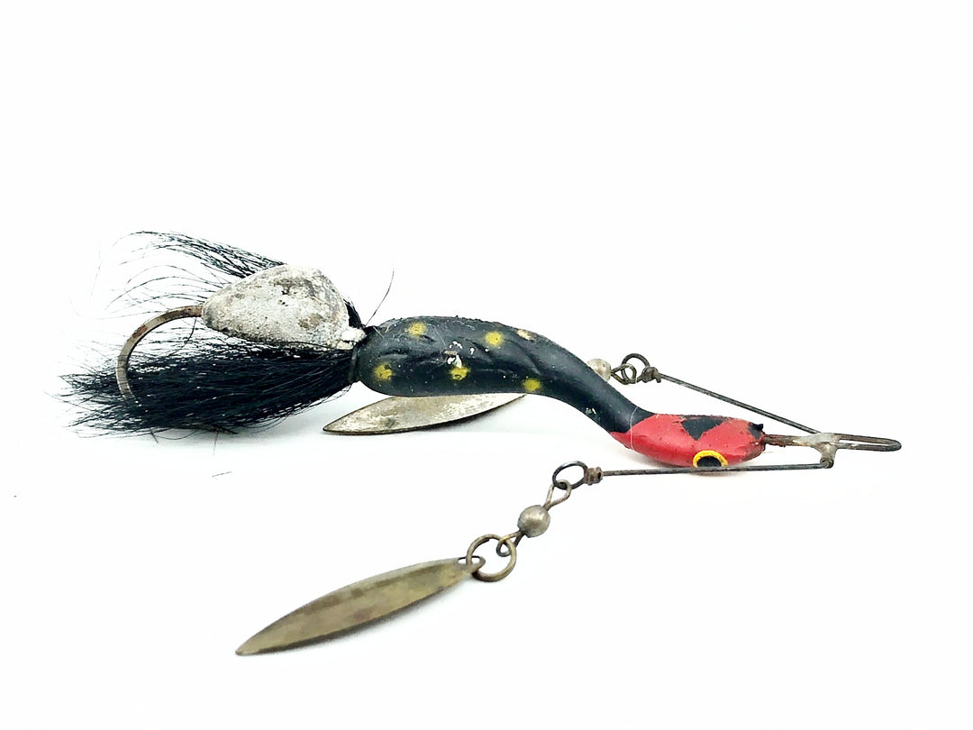 Weber Weedless Webaduck, Red Head/Black & Yellow Spots Color