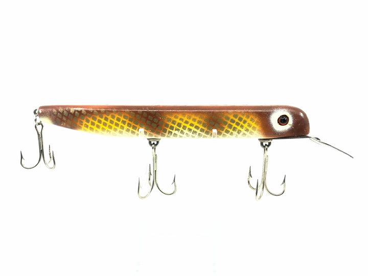 Alzbaits Straight Pikie Musky Lure, Brown Perch Color