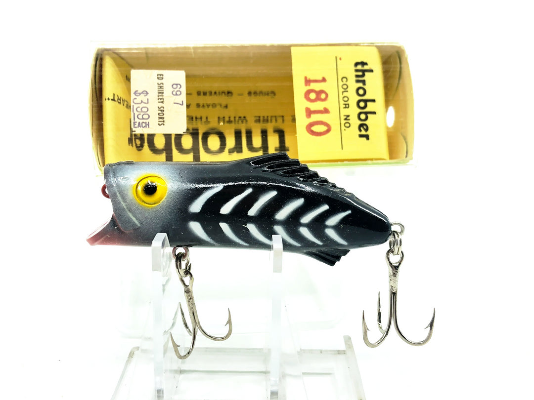 Whopper Stopper Throbber 1810, Black Shore Minnow Color with Box