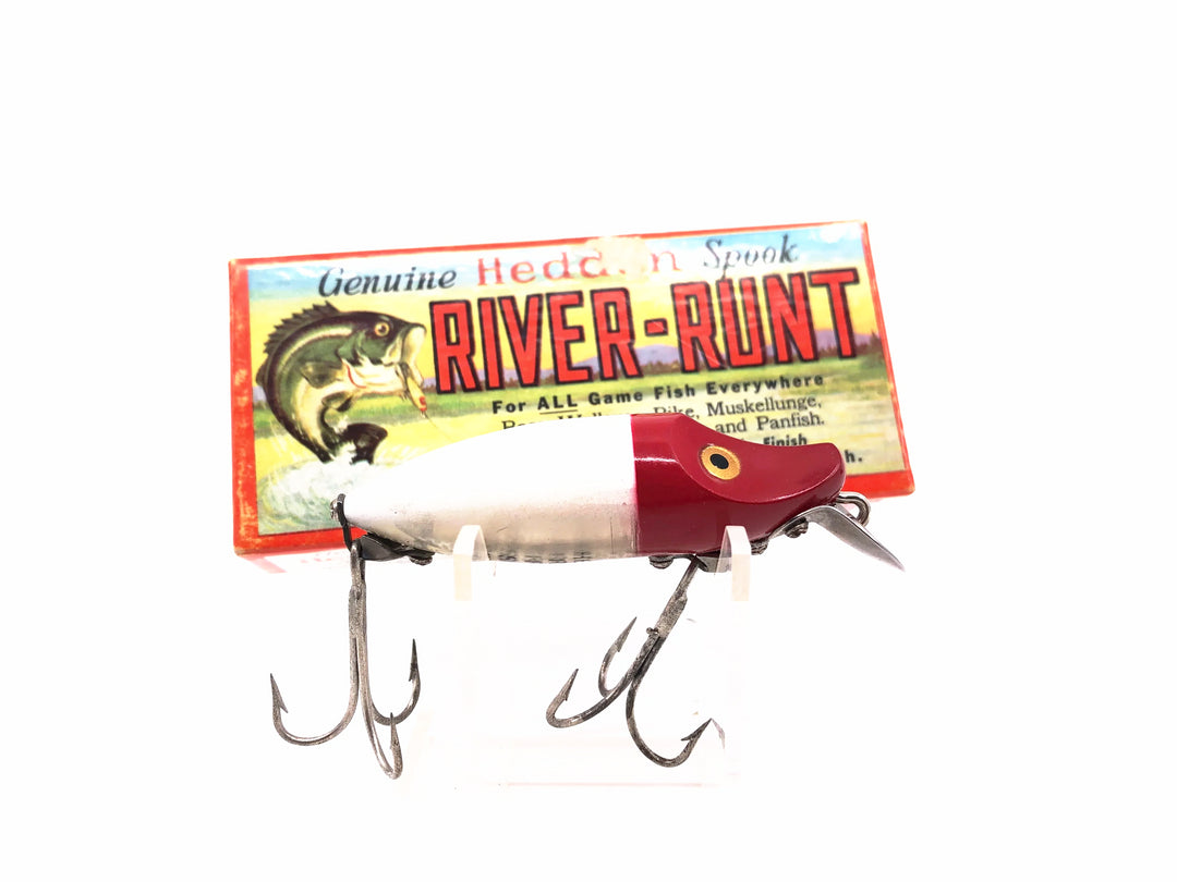 Heddon River Runt Spook 9110-RH, Red Head/White Color with Box