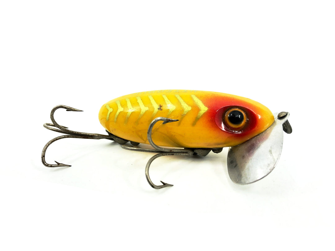 Arbogast Jitterbug Yellow Shore Color, Vintage Bugged-Eyed Model