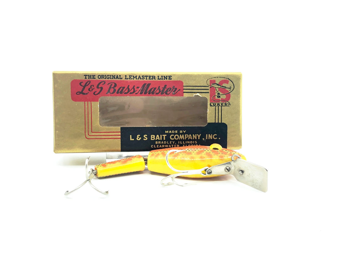 L & S Bass Master 1528 Model, Yellow Belly/Orange Back & Speckles Color w/Box