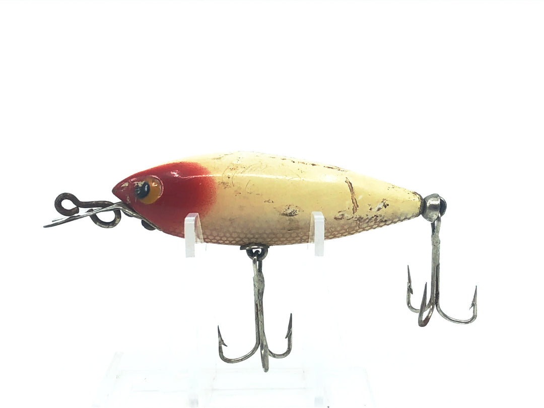 Whopper Stopper Series No. 500 Minnow, Red Head/White Color