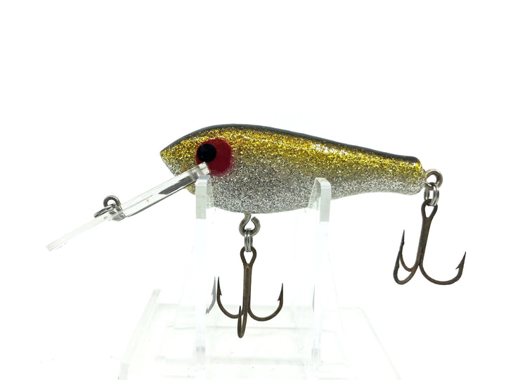 Poe's Deep Diving RC Lure, Hot Silver & Gold/Black Back Color