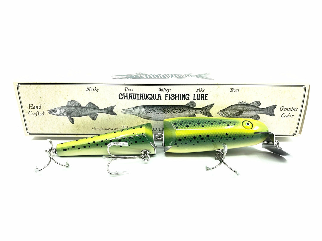 Jointed Chautauqua 8" Shallow Diver, Green Trout Color