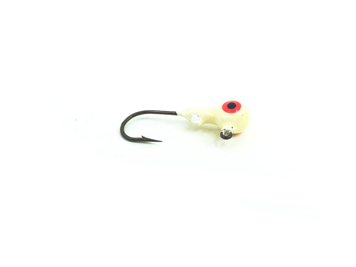 2/25oz Essential Round Ball Jig, White Color- 8 Pack