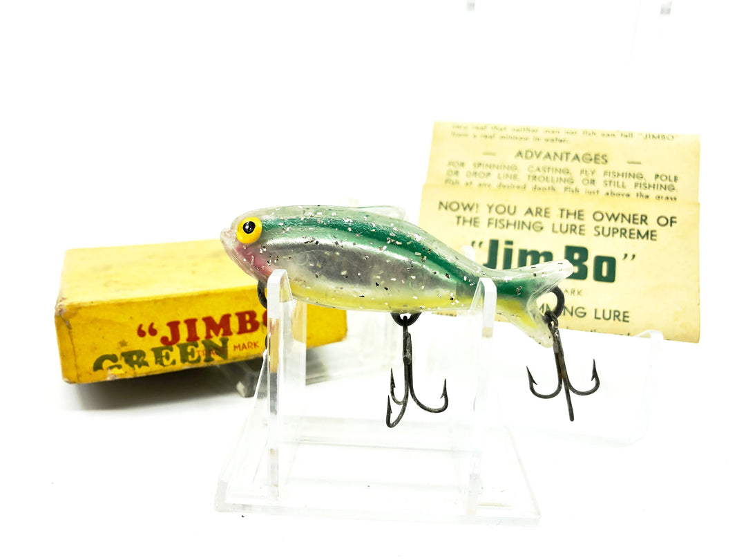 J & R Tackle Company Jimbo Lure Green Color with Box