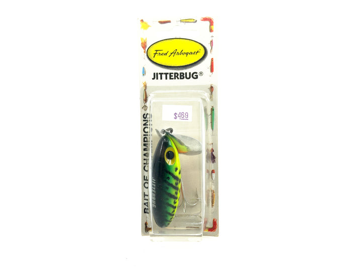 Arbogast Jitterbug 5/8oz, #115 Firetiger Color on Card