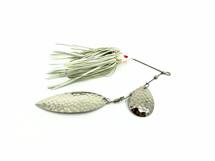 Northland Fishing Tackle Reed Runner Tandem Spinnerbait 3/8oz, #1 White Shad Color