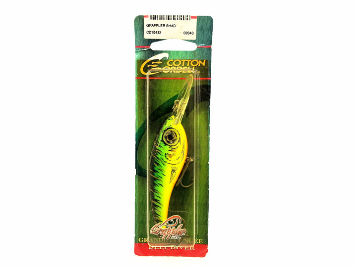 Cotton Cordell Grappler Shad, #422 Firetiger Color on Card