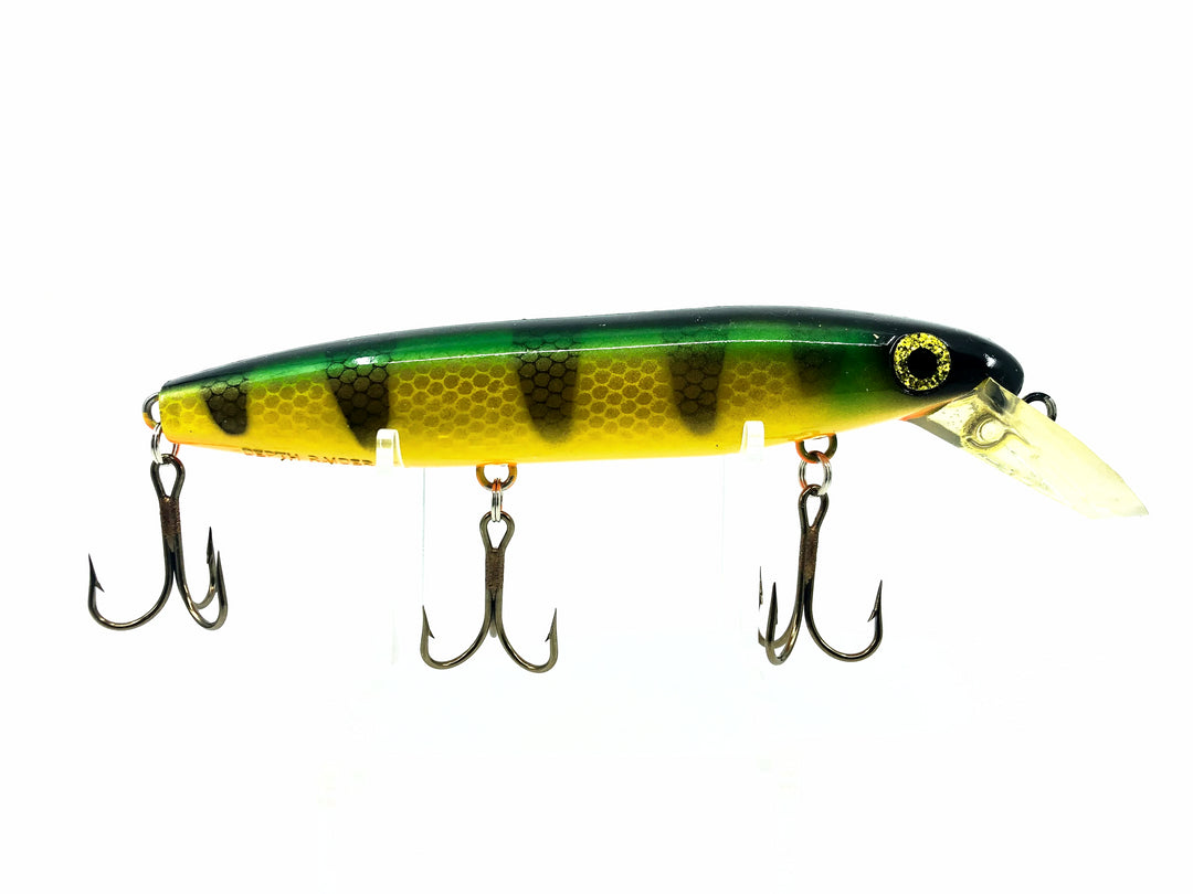 Joe Bucher Tackle Co. Buchertail Depth Raider 8", Perch Color New on Card