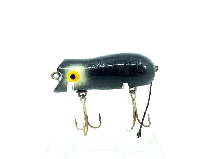 Vintage Swimming Mouse lure, Black/White Eyes Color