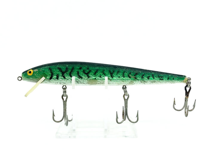 Rebel Floating Minnow F30S, #14 Silver/Green Back/Stripe Color