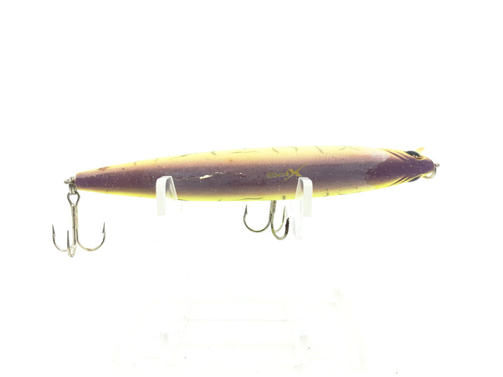 Bass Pro XPS Floating Minnow, Chartreuse/Purple Color