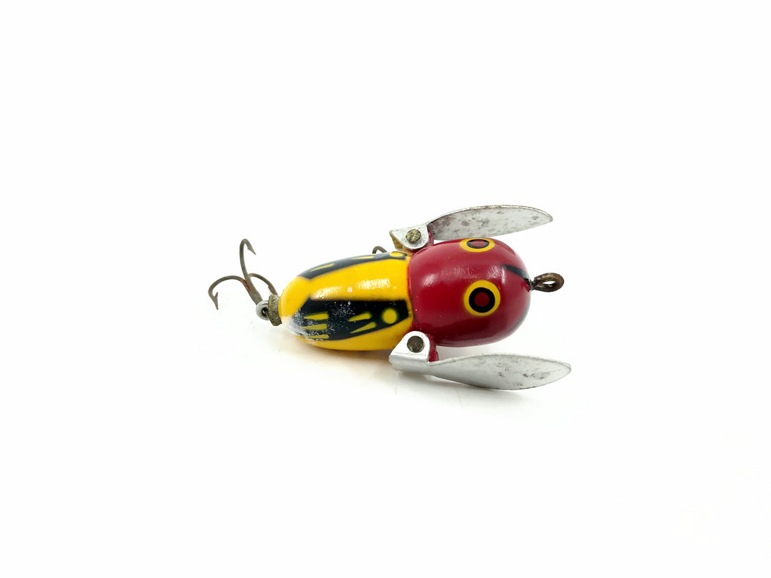 Heddon Tiny Crazy Crawler YRH Yellow Red Head