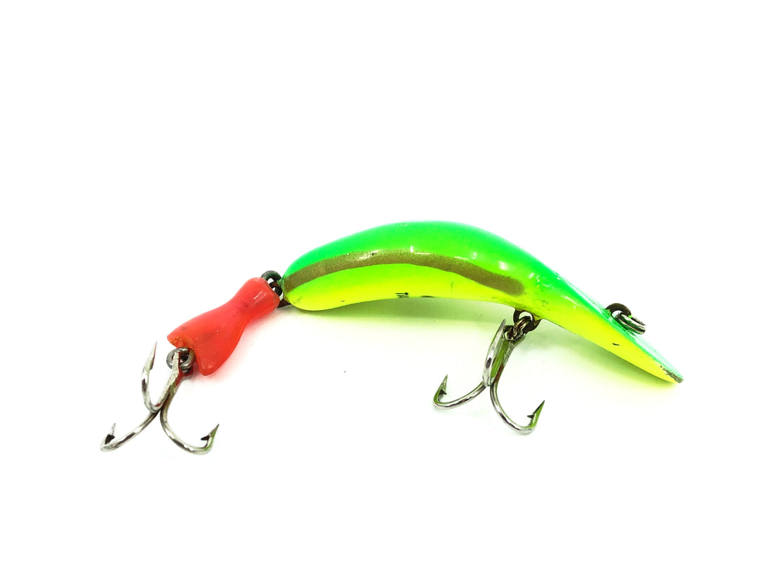 Heddon Jointed Tadpolly, FY Chartreuse Mullet Color