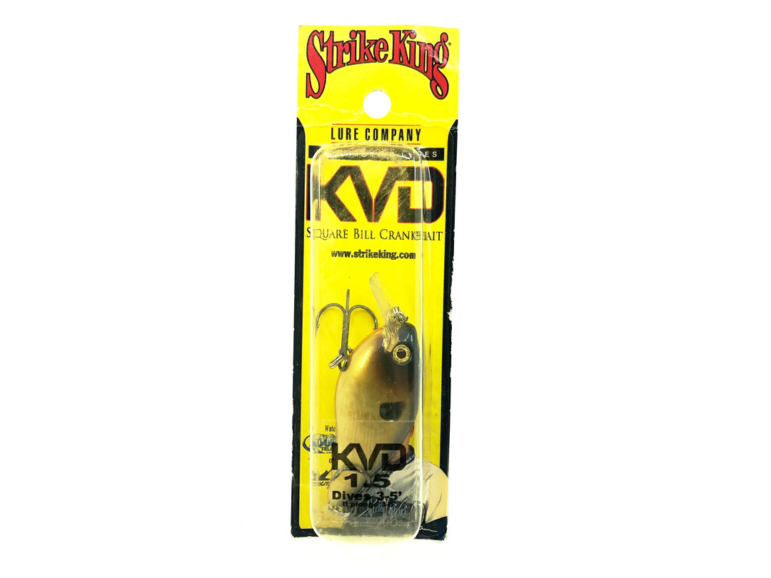 Strike King KVD Squarebill 1.5 Crankbait, Bluegill Color New on Card