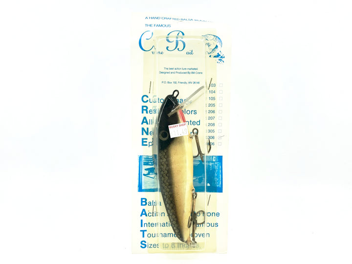 Crane 306 Musky Bait, Black Scale Color on Card