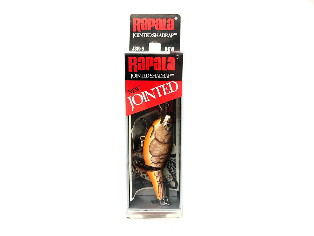 Rapala Jointed Shad Rap JSR-5, BCW Brown Crawdad Color New in Box