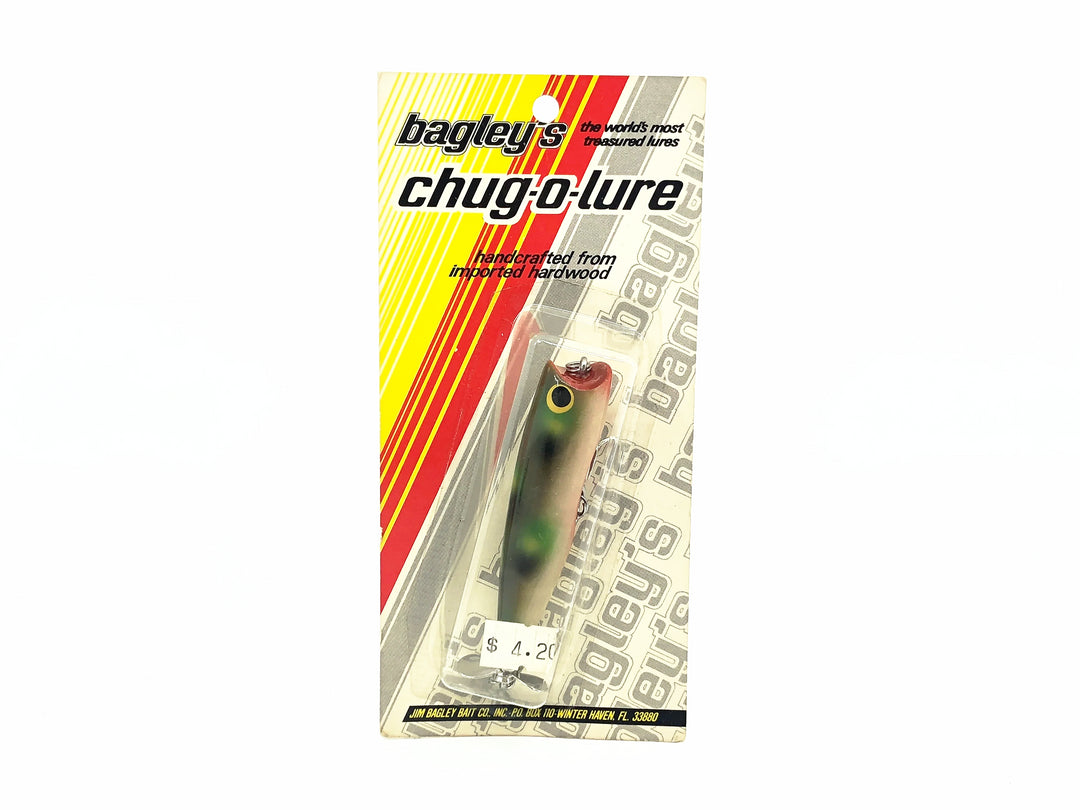 Bagley Spinning Chug-O-Lure SPCH3-6F, Green Frog Color on Card