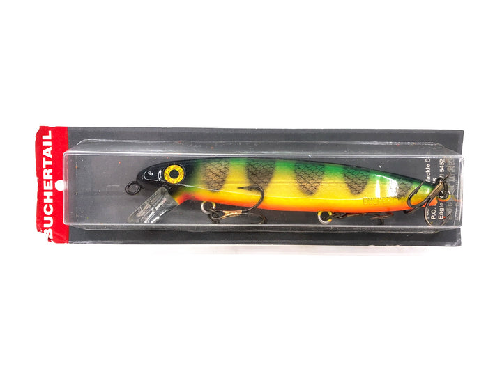 Joe Bucher Tackle Co. Buchertail Straight Shallow Raider 7", Natural Perch Color on Card