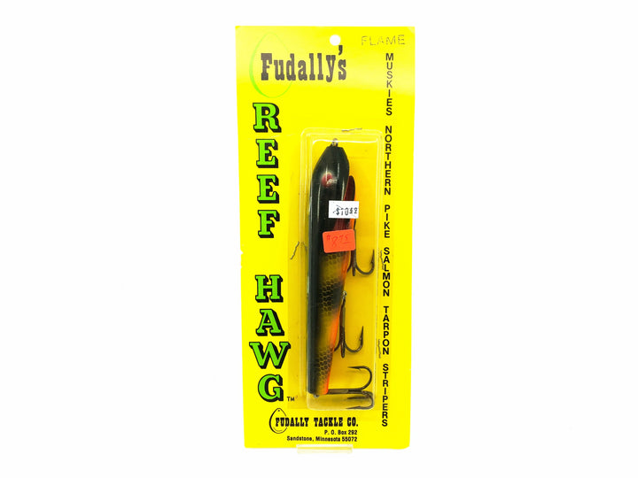 Fudally's Reef Hawg, Flame Color on Card- 6 1/4" Size