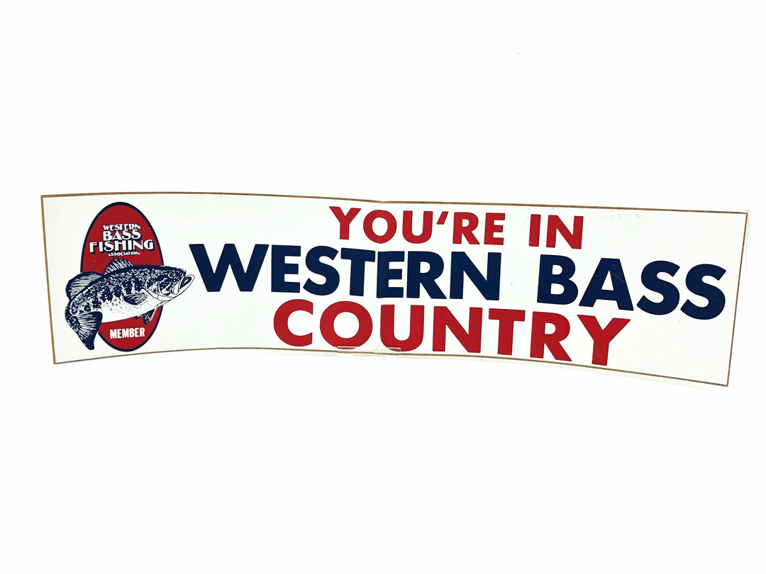 Western Bass Fishing Bumper Sticker