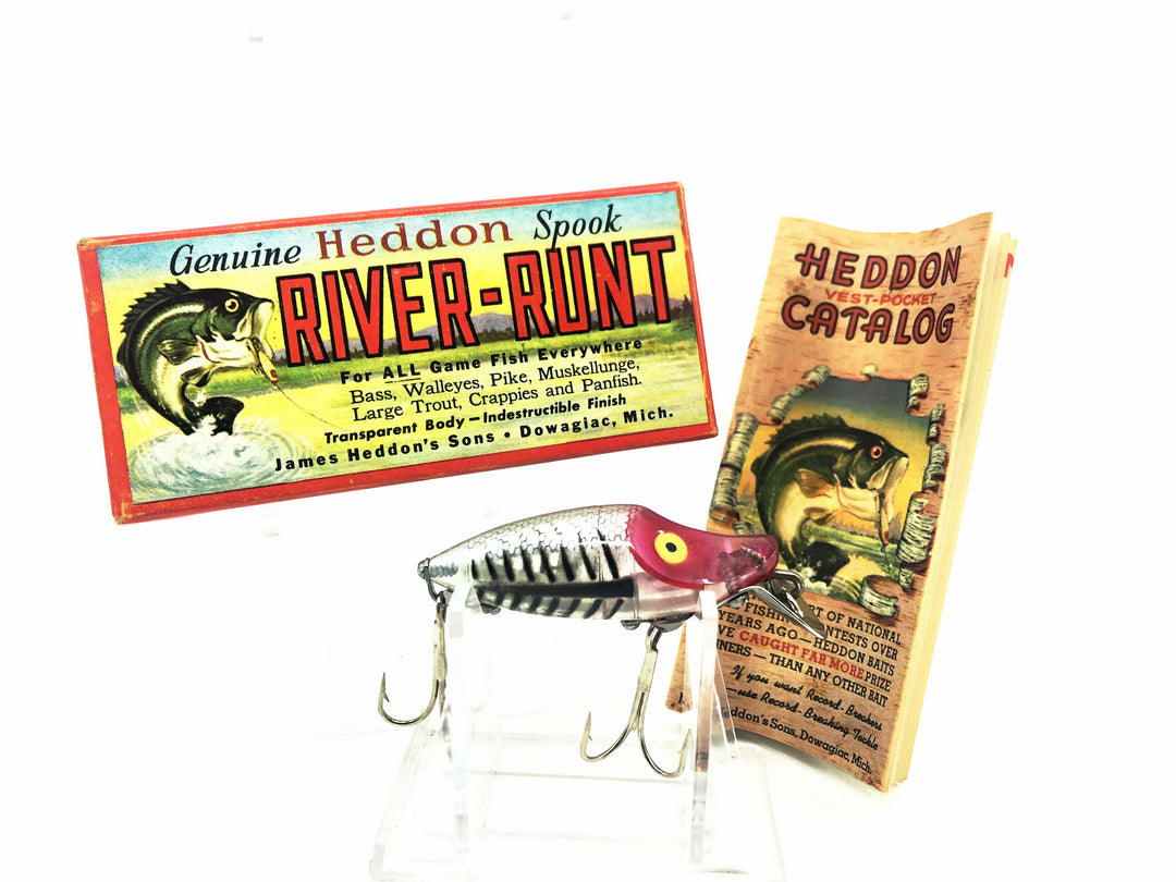 Heddon River Runt Spook Floater 9400-XRS Silver Shore Color with Box