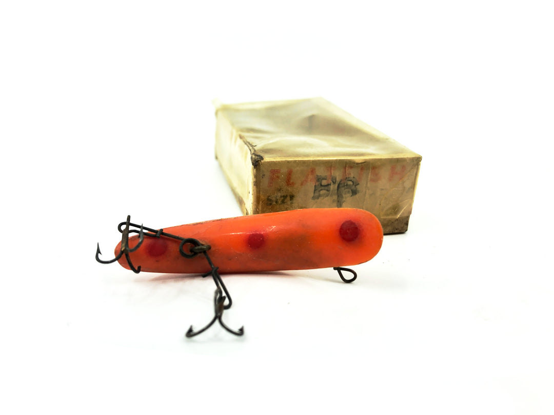 Vintage Helin Flatfish F6, OR Orange Color with Box