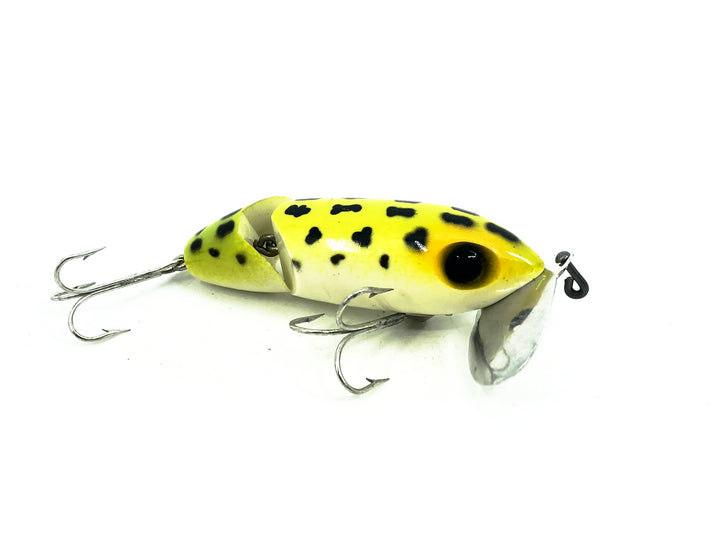 Arbogast Jointed Jitterbug, Frog/White Belly Color